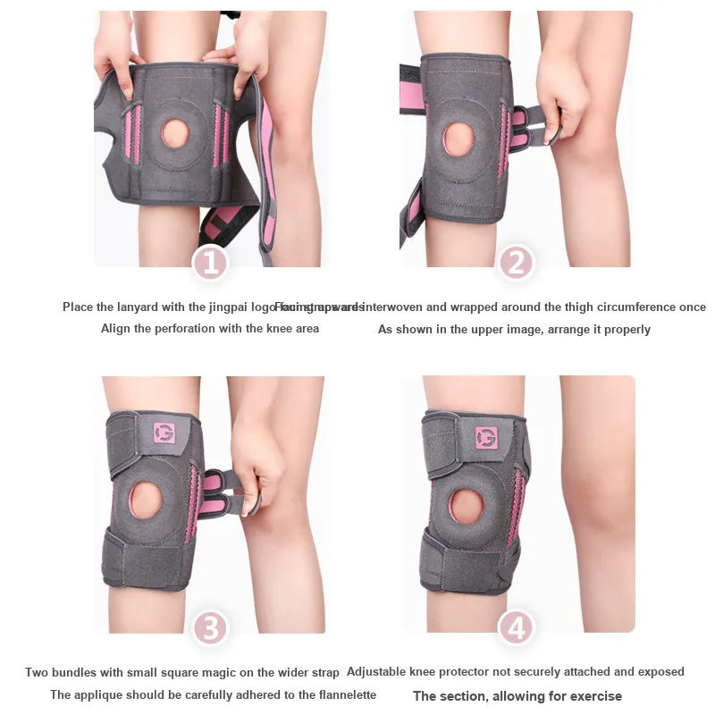 Competition Running Mountaineering Badminton Basketball Fitness Unisex Nylon Elastane Knee Pads-23
