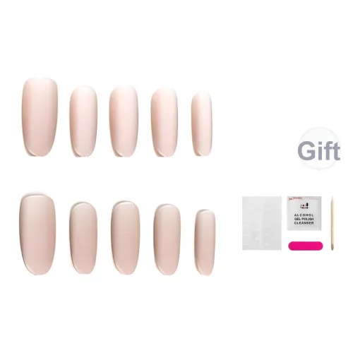 JIABITU Матовый False Nail Овал Серый Розовый Телесный Стиль Instagram 14 мм