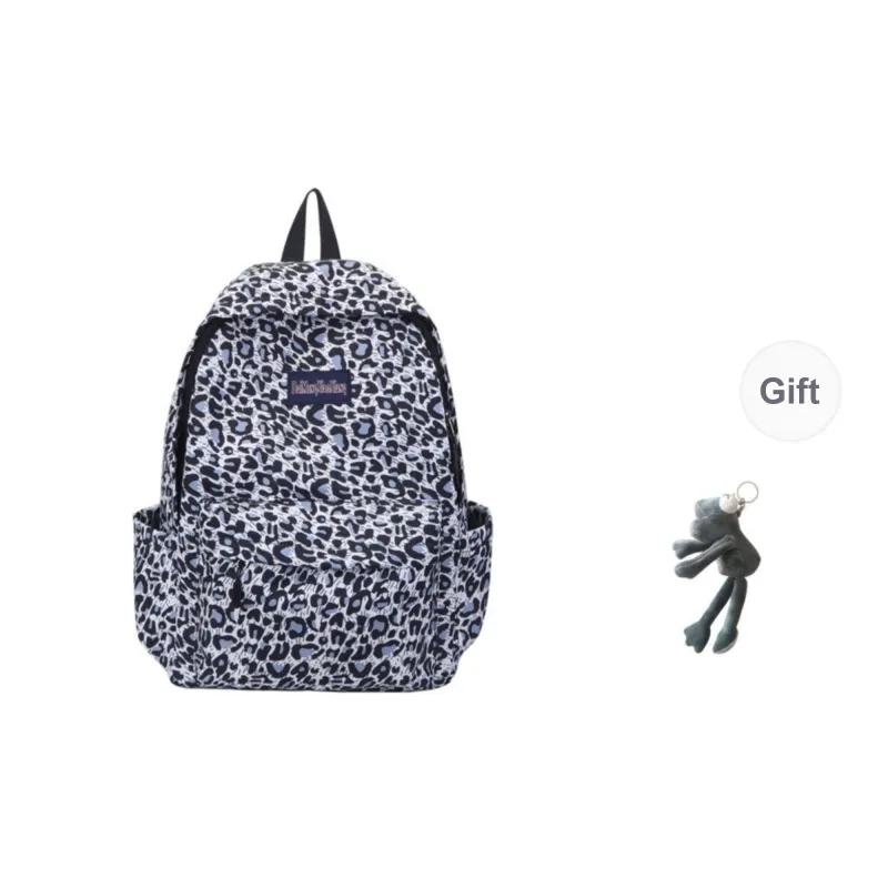 KAMLUI Canvas Bag Backpack Regular Unisex Pink Leopard Print/White Leopard Print/Brown Leopard Print/Blue Leopard Print-6