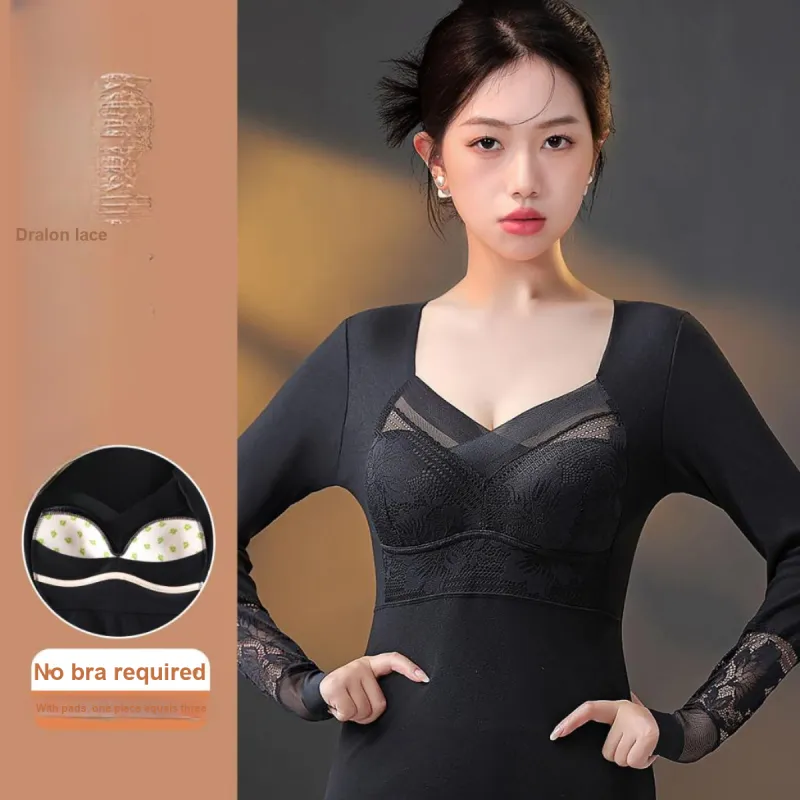 ROMANTIC·SPRING Thermal Tops Women's-7