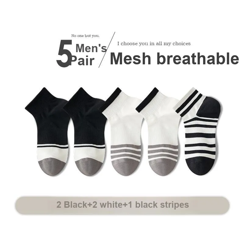 Lan Miao Mid Calf Socks Men's 5 Pack-8