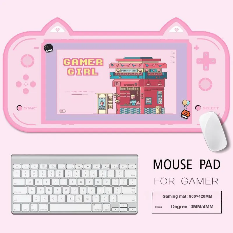 LOVINGCOOL Natural Rubber Extra Large Gaming Office Console Irregular Shape Desk Mat Office Desk Pad Mouse Pads-3