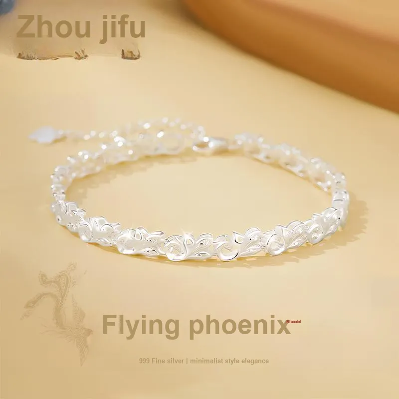 Zhou Jifeng 999 Fine Silver Bracelets Unisex-1
