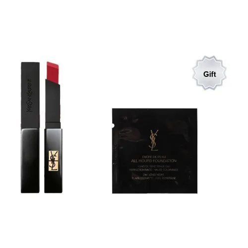 SAINT LAURENT Черные полосы Помада 302+С подарками YSL Supermodel Сыворотки Розовый Крем Матовый Нет TRANSFER