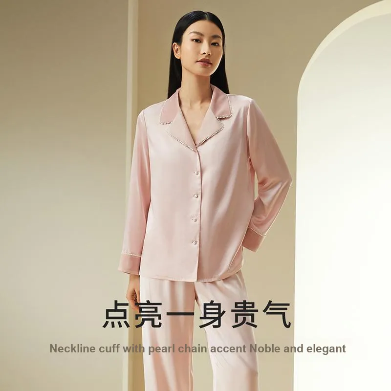 JINSANT Pajama Set Women's Gift Box Set Peach Overflow Pink-3