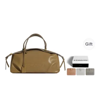 Cthulhu Cow Leather Crossbody Handbags Medium Size Women's Olive Green