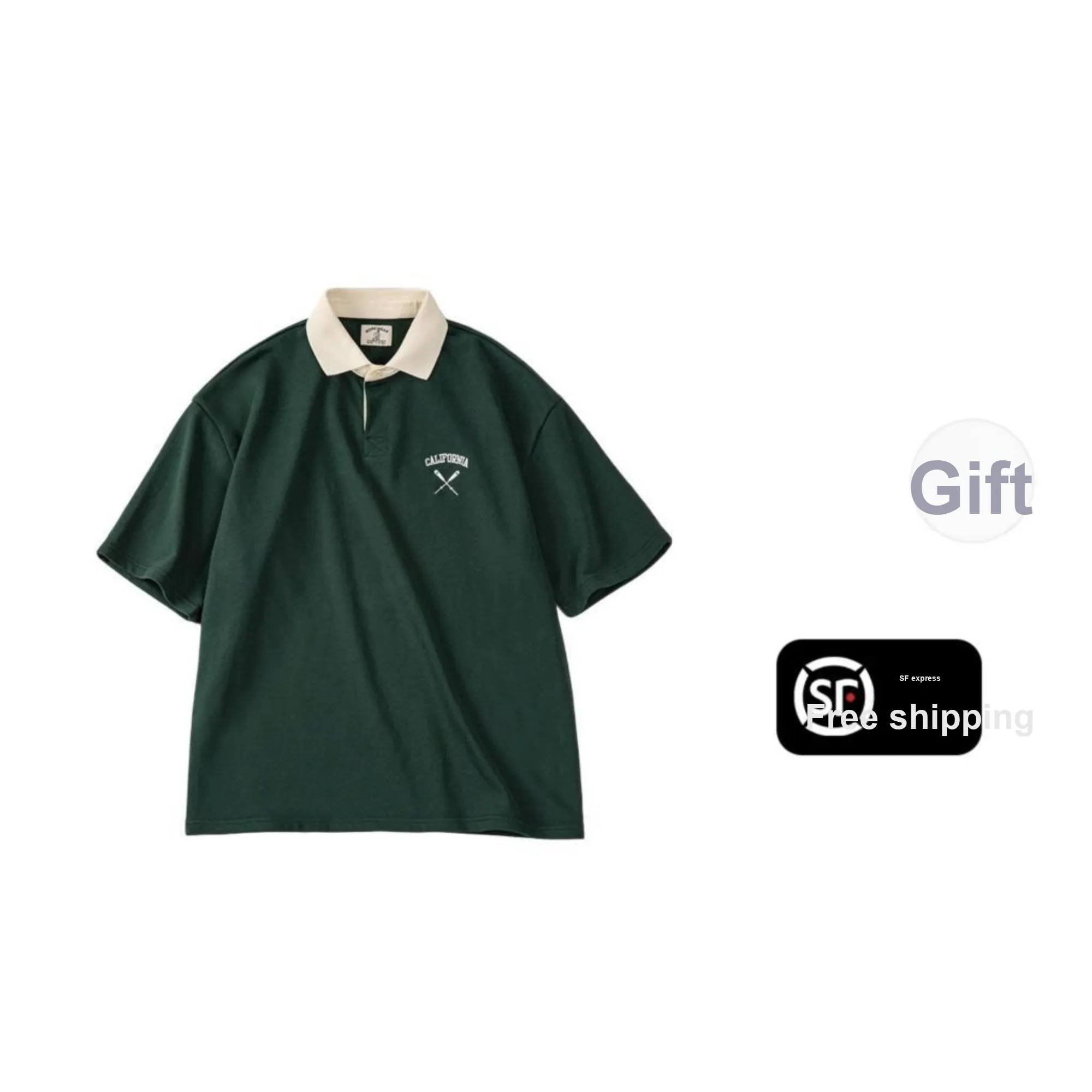 MADEN Polo Shirt Unisex Dark Green