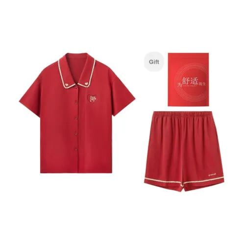 Red Beans At Home Pajama Set Women's