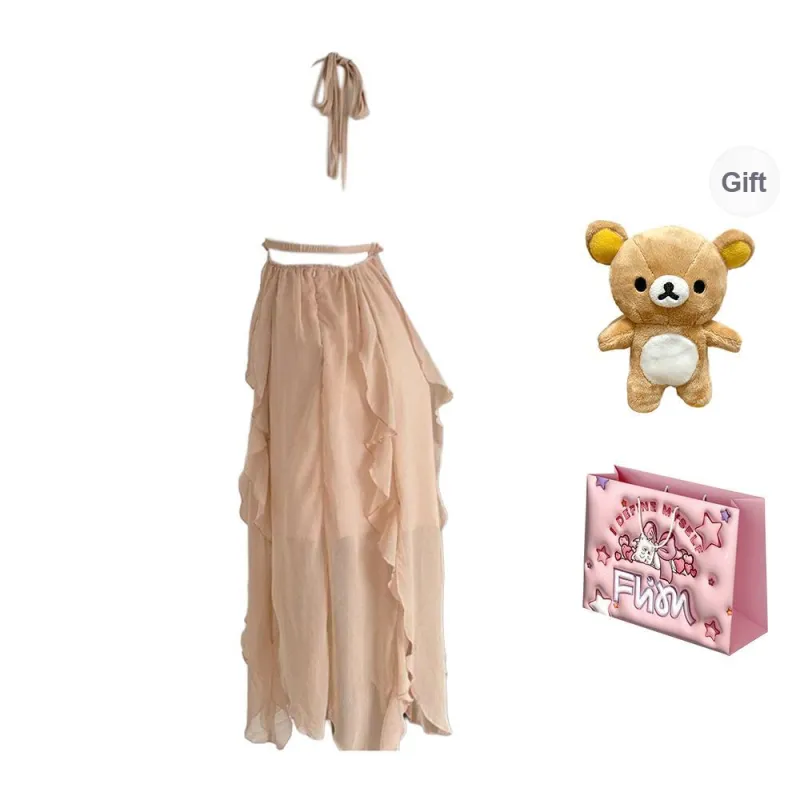 FLIM Sleeveless Dresses Women's Pink Bear Box-1