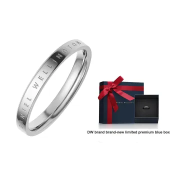 Daniel Wellington Alloy Rings Unisex Silver
