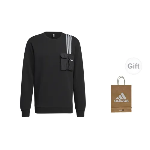 Adidas Sweatshirts Men Black And White+Gift Bag