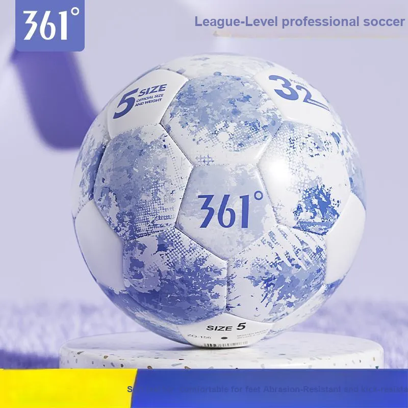 361° Size 45 Soccer PVC Machine Stitched Soccer Ball Unisex Purple-1