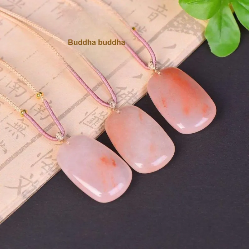 Gifts Golden Silk Jade Necklaces Unisex-9