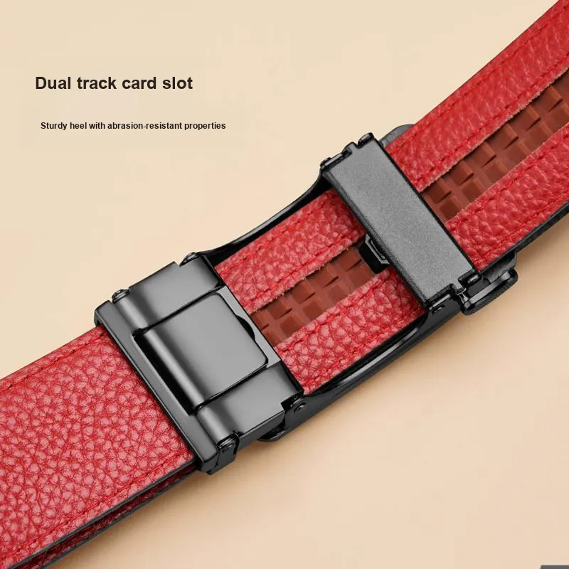 Cheekkiss Cow Leather Belts Men's 3.5cm-6