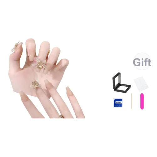 XNTX Французский Ледяной Прозрачный Невеста Телесный False Nail Средний LADDER Мягкий Color Series Смузи Coquette