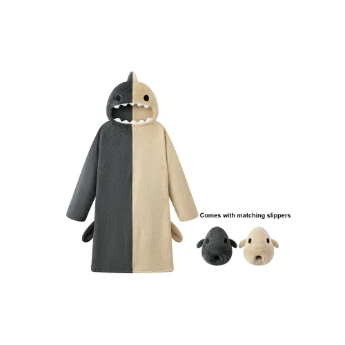 Gongdie Big Shark Серый Абрикос Женские Ночные сорочки