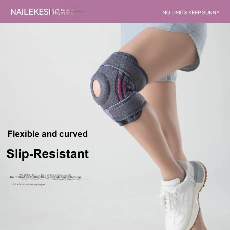 NAILEKESI Badminton Basketball Soccer Unisex Silicone Knee Pads-27