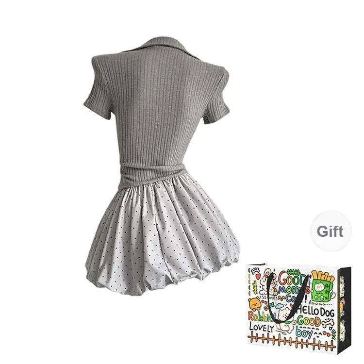 OURUOKE Short Sleeved Dress Women's-1