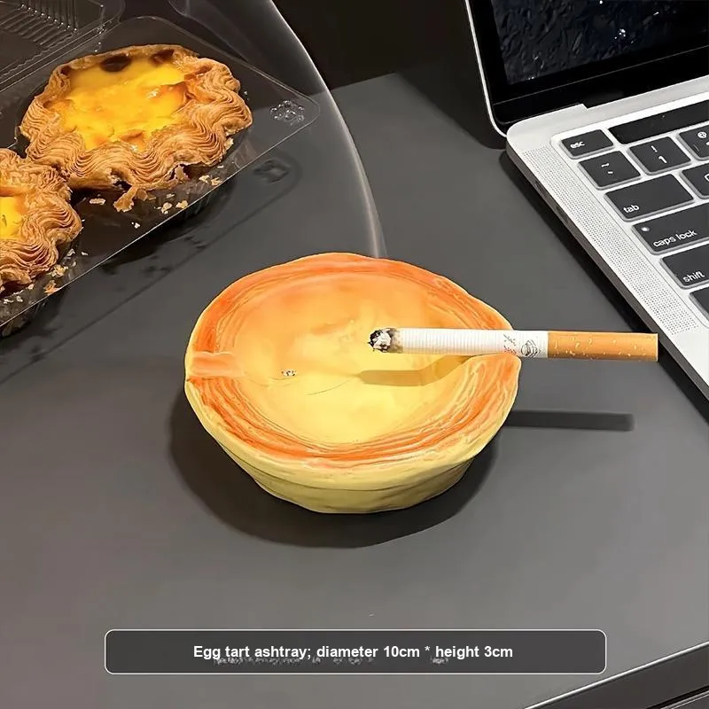 Xiang Ning Pai Ashtray, Egg Tart Yellow-2