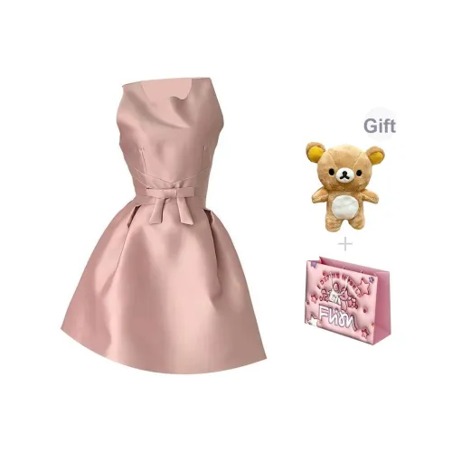 FLIM Без рукавов Платье Женское Розовое