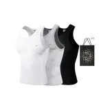Slim Fit 3 Pack (White+Black+Heather Gray)