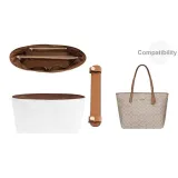 Milk Tea City 33 Two-Piece Set[Shoulder Strap Pad+Brown Waterproof Liner]❤ Compartment Style