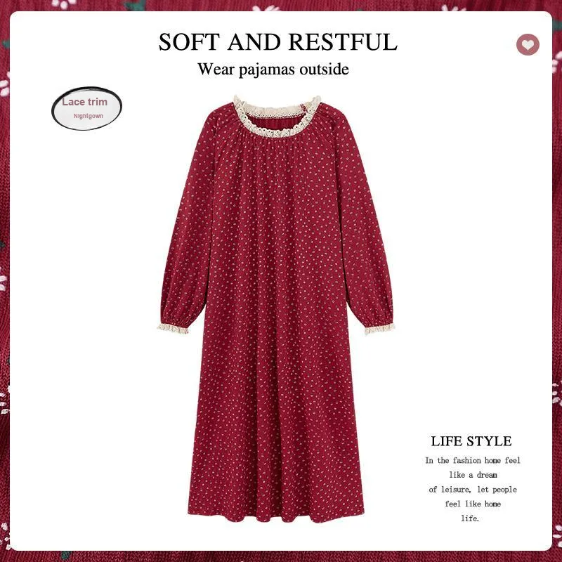 MADALLO Nightgown Women's Burgundy-1