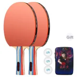 [Professional H Grade]Long Handle Shakehand Grip 2*1+Original Thickened Racket Bag+3 Pcs Competition Exclusive Shuttlecocks