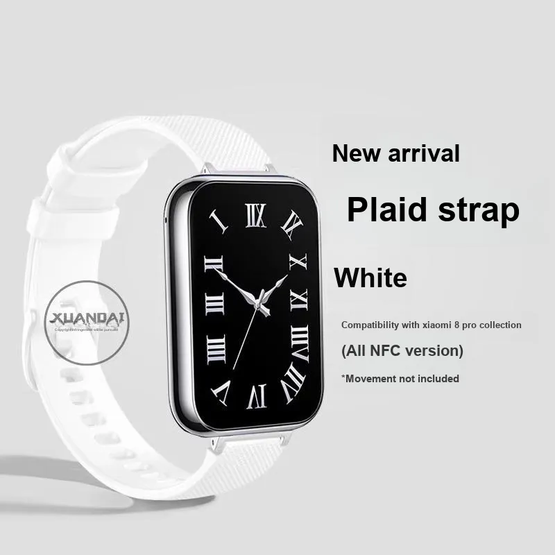 Mr. Strap Watch Band Xiaomi Red Beige Compatibility Silicone Material-5