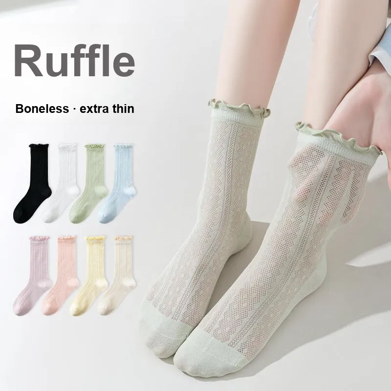 MIIOW Cool One Summer Series Mid Calf Socks Women's Combo Set-7