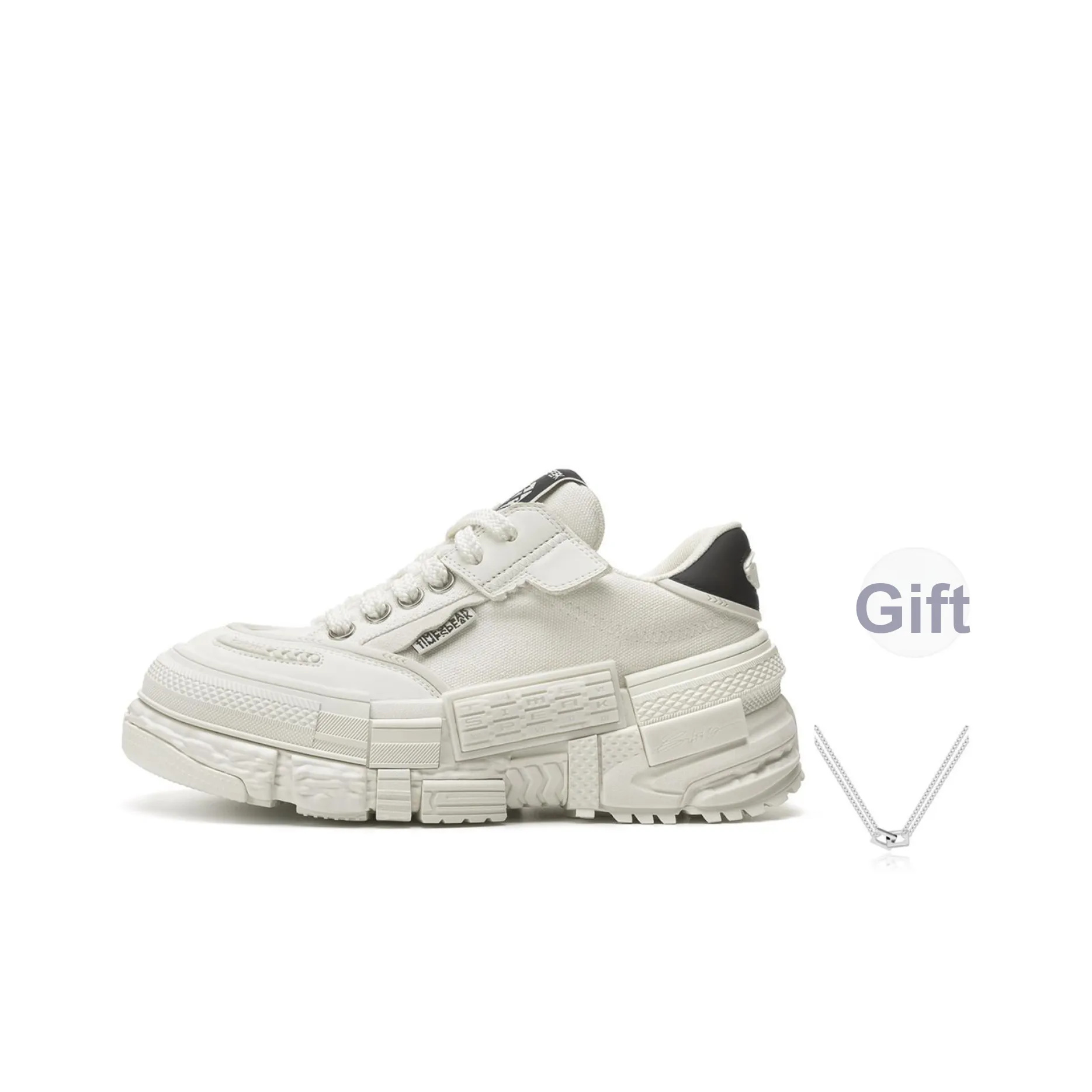 TIMESPEAK Low Top Couple Skateboard Shoes Unisex