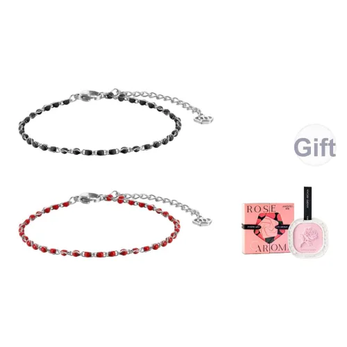 TIANWANG Стальной браслет с холодной эмалью пара унисекс черный красный