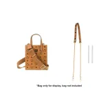 Brown Leather Strap with Chain 100cm