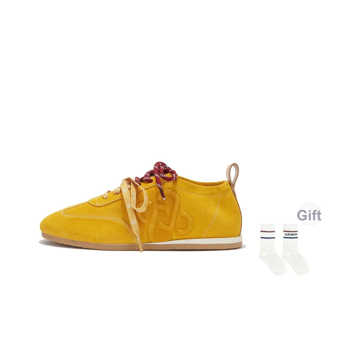 Charlie Luciano Низкий топ Повседневная обувь Женская Солнечный желтый Овсяный белый