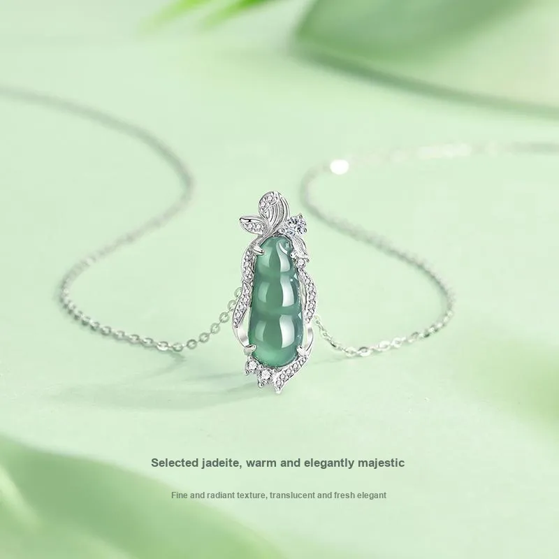 Long Fu Glutinous Jade Necklaces Women's-2