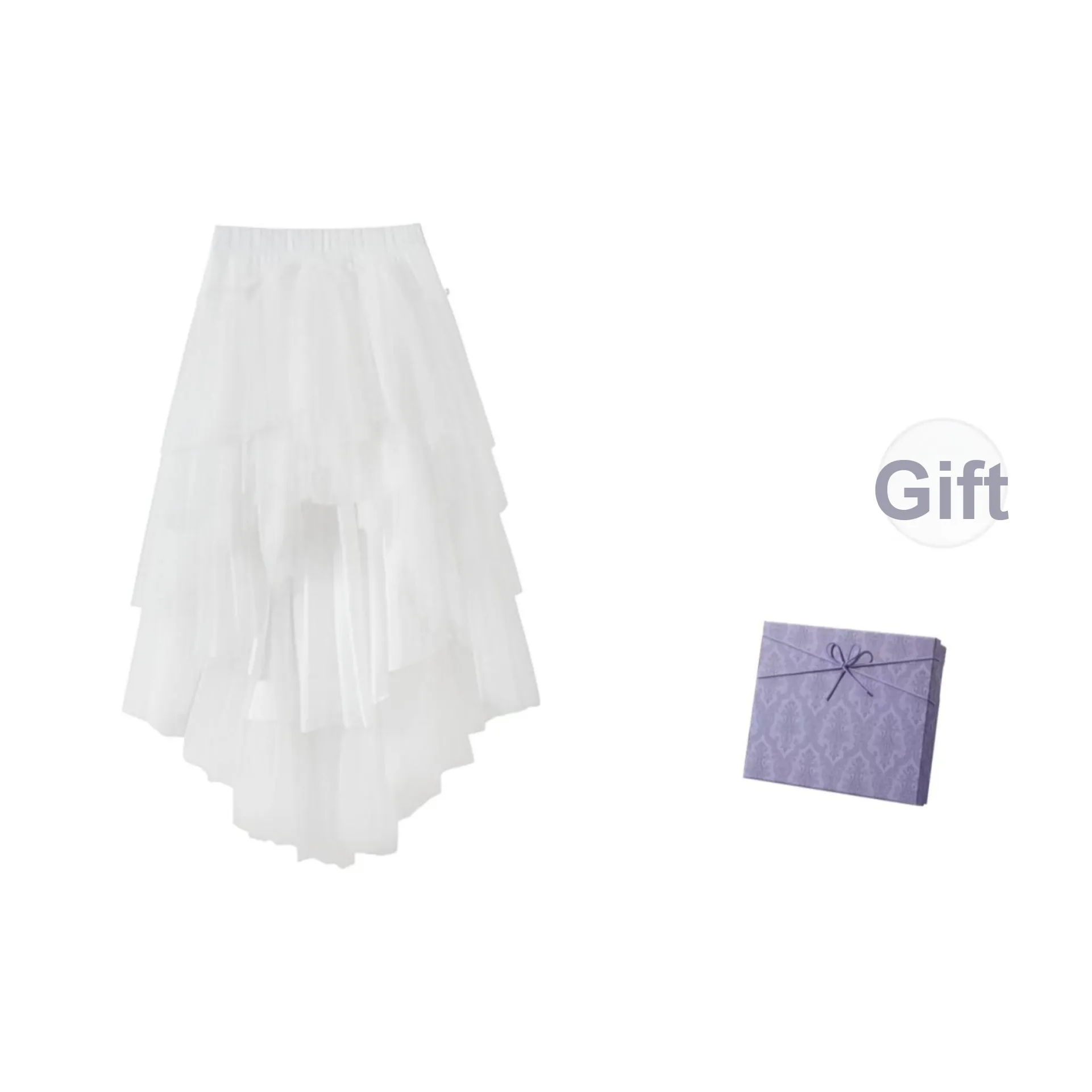 DITB Белый Женские Повседневные Длинные Юбки