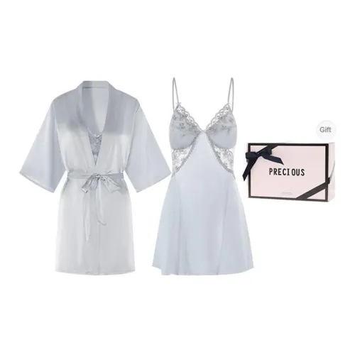 OEING Pajama Set Women's Gift Box Set Blue