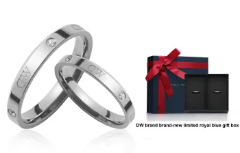 Daniel Wellington Alloy Rings Unisex Silver
