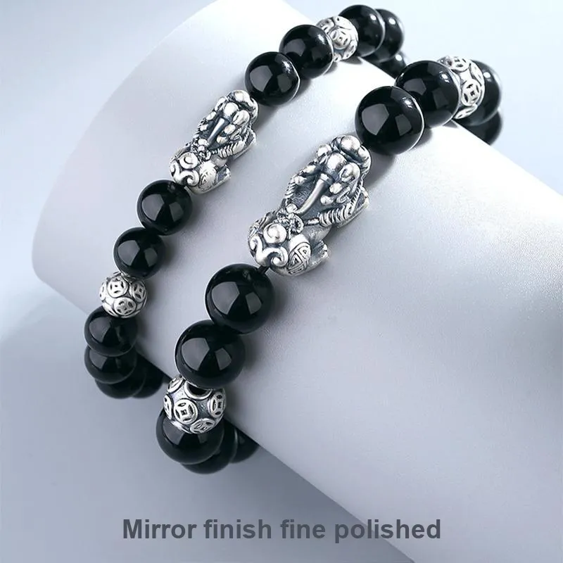 DIHUAJI Obsidian Bracelets Unisex-4