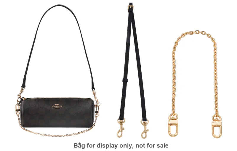Lan Bao Fan Metal Shoulder Strap, Bag Accessory Women's Gold Tone-131