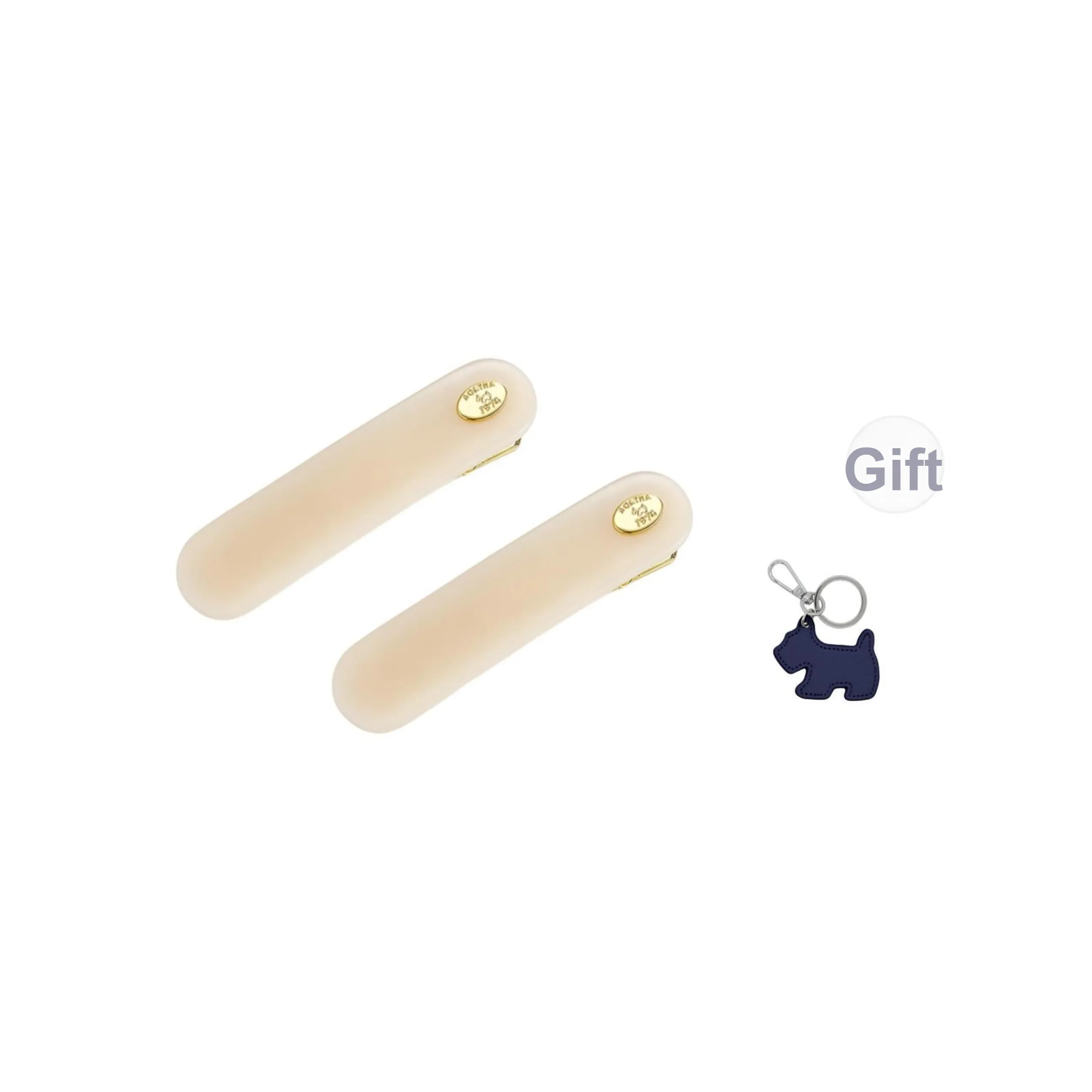 Agatha Золото с покрытием ацетат металл заколки для волос женский кремовый