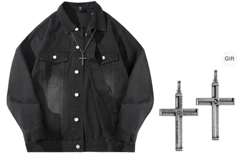 Lost N Forbidden X A.X.S.K Denim Jackets Unisex-0