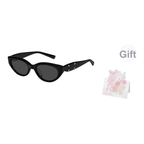 CAPONI Пластиковая оправа нерегулярная форма солнцезащитные очки унисекс черный