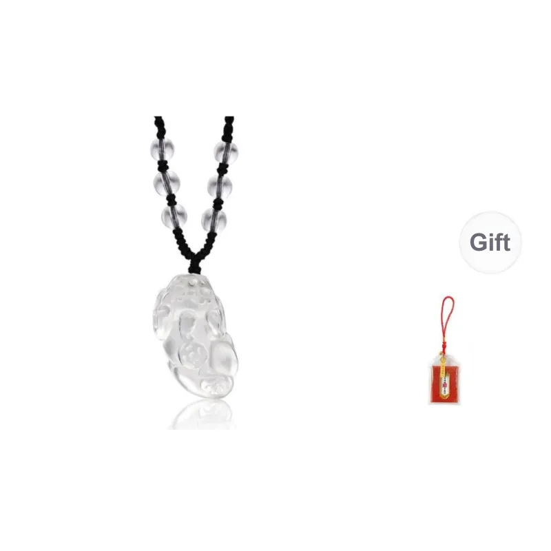 LUXLINE Natural Obsidian Necklaces Unisex-10