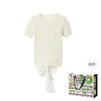 OURUOKE Knitwear Women's Ecru