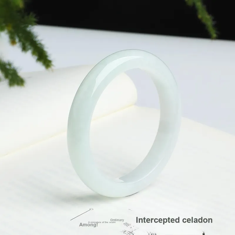 Bubble Scallops Glutinous Jade Jadeite Bangles Women's-3