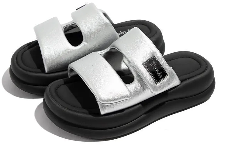 TUOPIN Rubber Sole Metal Odor Resistant Slide Slippers Unisex-1