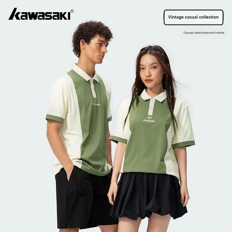 Kawasaki Polo Shirt Unisex Khaki Green-4