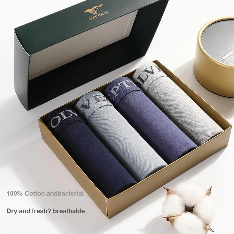 SEPTWOLVES Underwear Gift Box Men's 4 Piece Gift Box Sets-27