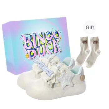 BINGO DUCK Slip Resistant Low Top Skateboard Shoes Women's